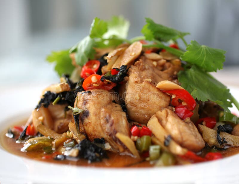 Braised Fish stock image. Image of kitchen, food, spicy 32583115