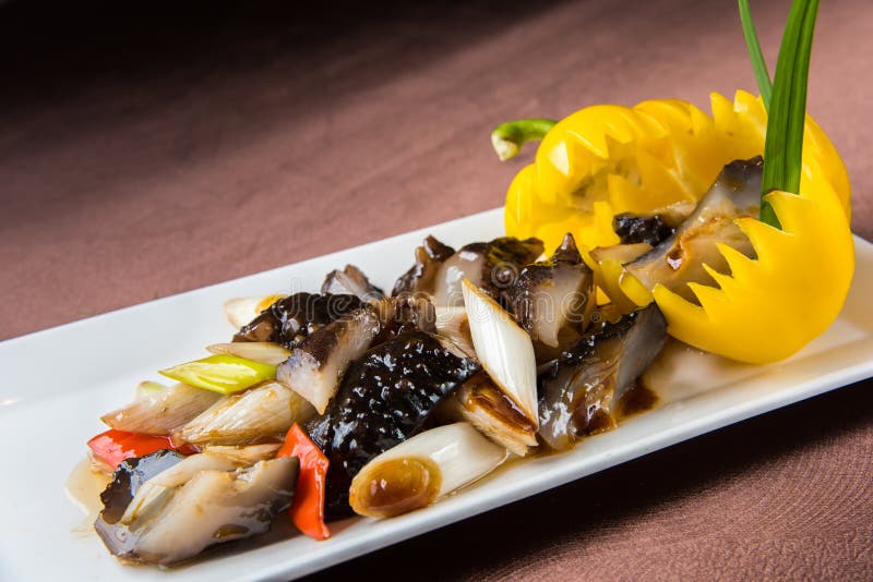 Braised Sea Cucumber stock photo. Image of food, chinese 67337828