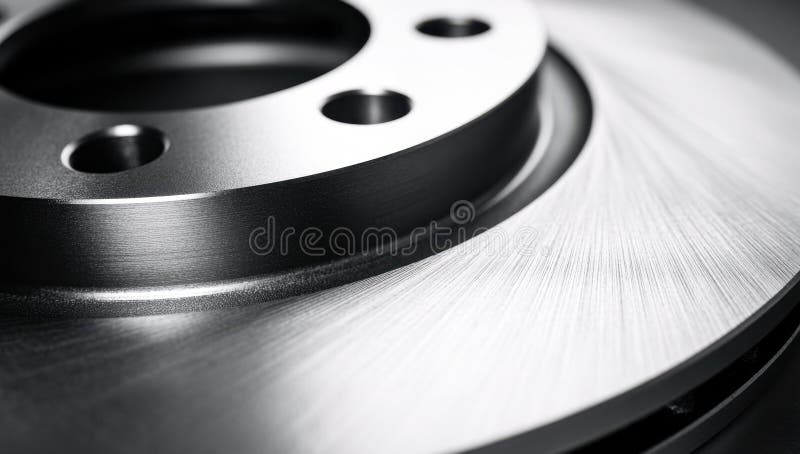 Brake disc on a white background. Generative AI. royalty free illustration