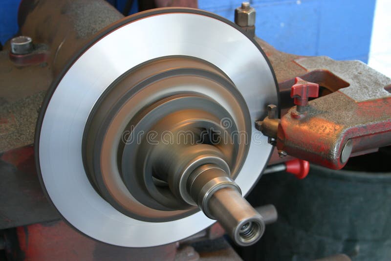 Brake lathe 3 stock image. Image of metal, mechanic, automotive 718507