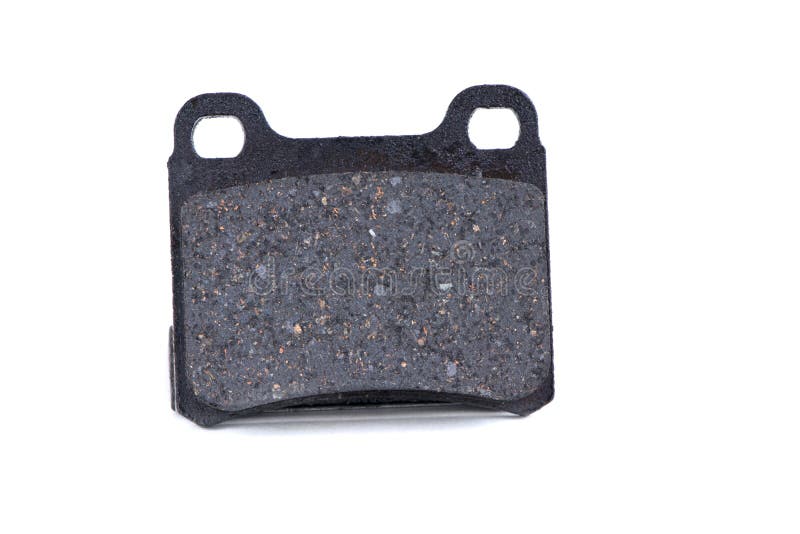 Brake Pads for the Car Isolated on a White Background.Car Parts, Brake