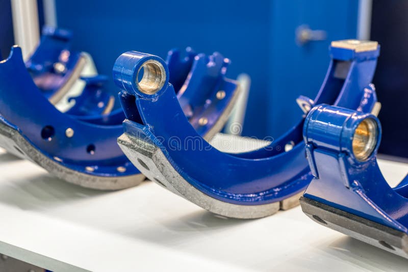 Brake pads for car wheels. stock photo. Image of technology 144262504