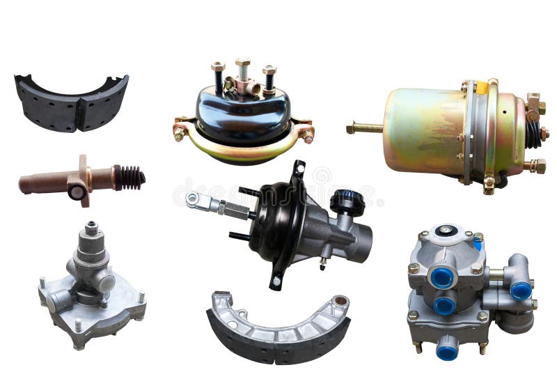 Brake System of the Truck.Set Stock Photo - Image of collection, steel