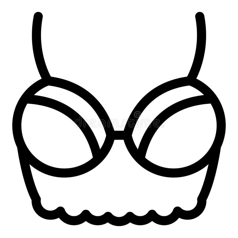 Woman bra types collection vector icons of fashion brassiere lin Stock  Vector