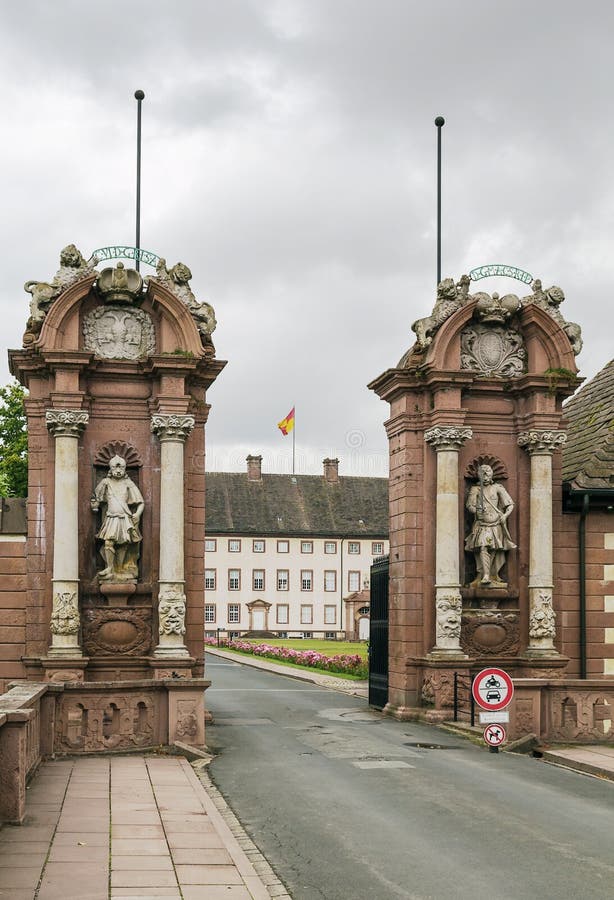 Brama do Opactwa Corvey, Niemcy obrazy royalty free