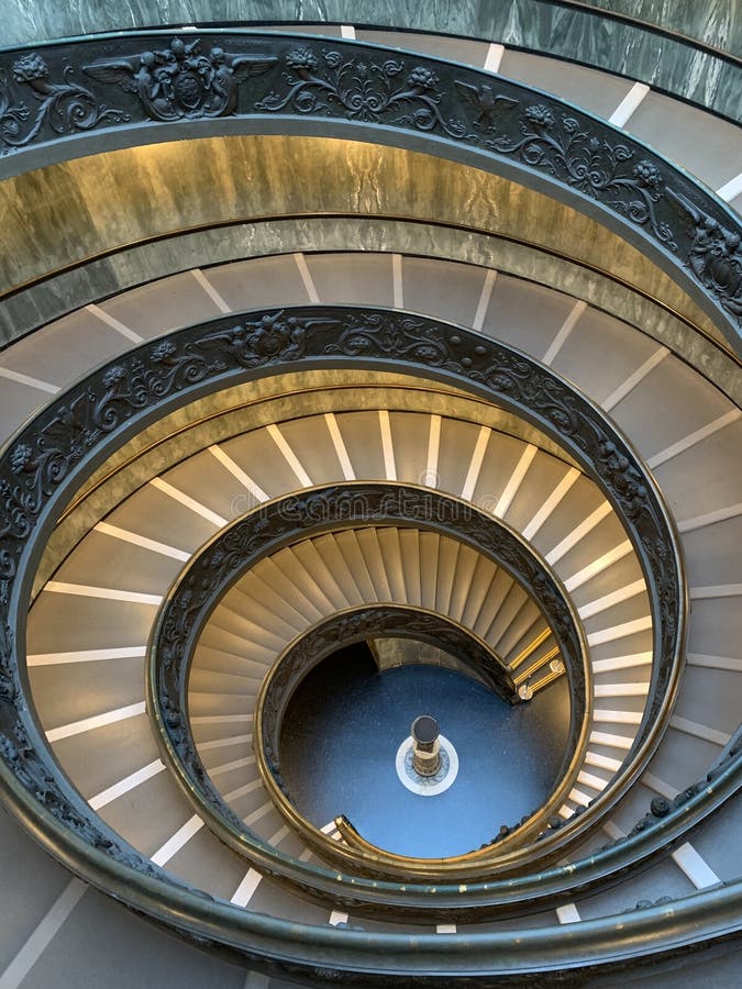Bramante Spiral Staircase royalty free stock photos