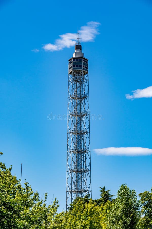 Branca Tower, Iron Panoramic Tower in Parco Sempione, Milan, Italy ...