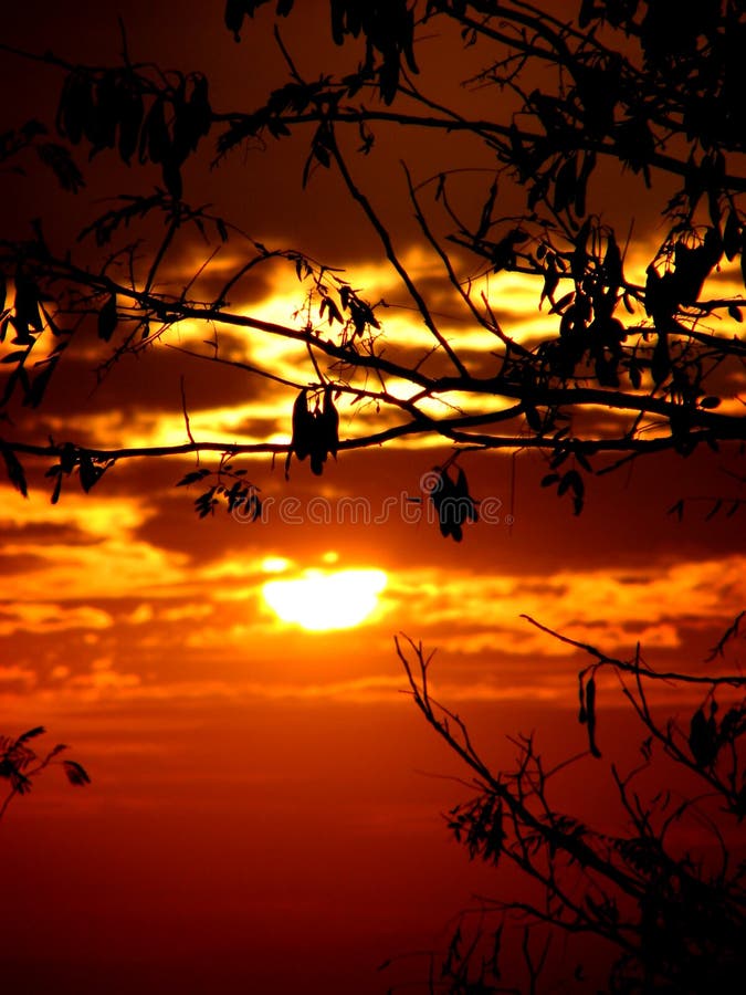 A beautiful Indian sunset sky. A beautiful Indian sunset sky