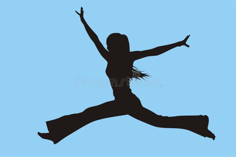 brancher de fille illustration libre de droits brancher de fille illustration libre de droits