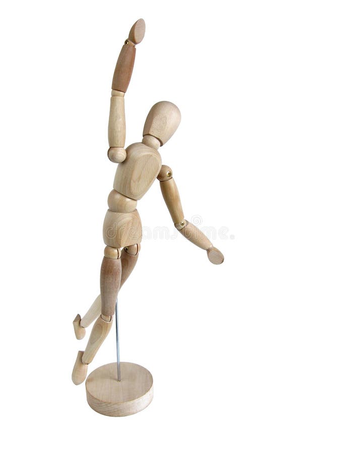 Miniature en bois sautant photos stock