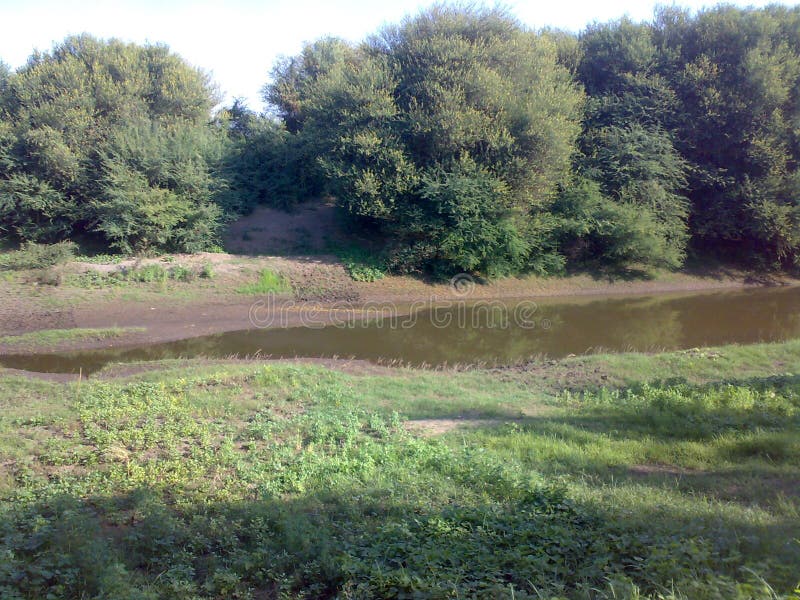 Branches of the Nile River in northern Sudan - Mobile camera N73 - year 2010 stock photo