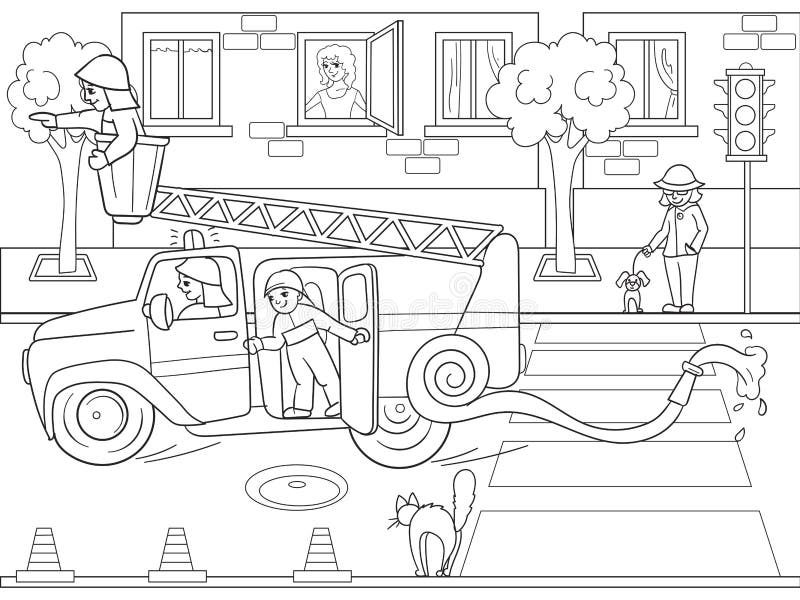 Livro Para Colorir Dos Desenhos Animados Das Crianças Para Meninos Vector a  Ilustração De Uma Garagem Com Carros Vivos Ilustração do Vetor - Ilustração  de arte, linha: 95068683