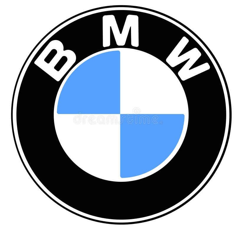 Brand BMW. Logo drawing editorial stock image. Illustration of drawing -  166739114