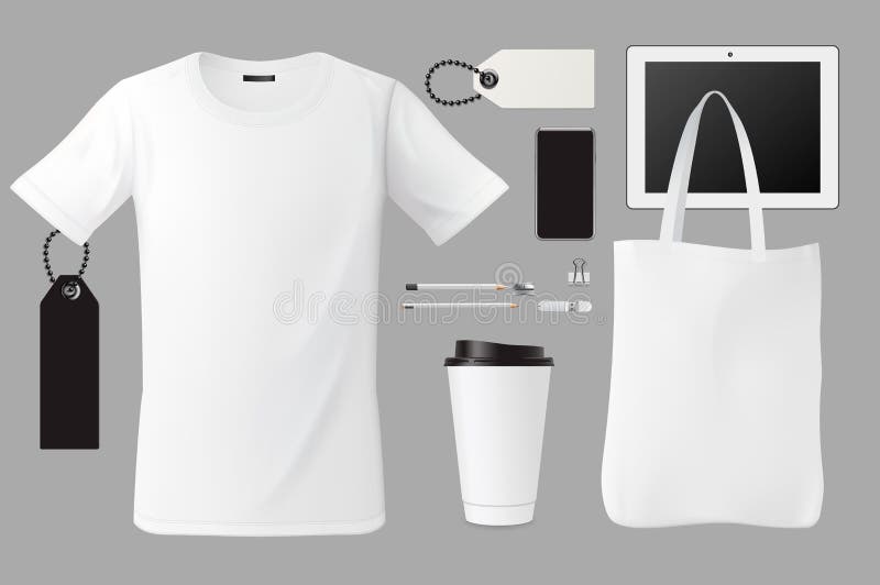 Download Brand Identity Template Set Business Branding Corporate Mockup Design T Shirt Bag Coffee Cup Tags Pen Card Touch Stock Vector Illustration Of Print Cotton 124349054