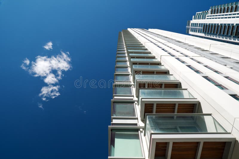 Brand new apartments and office building. royalty free stock images