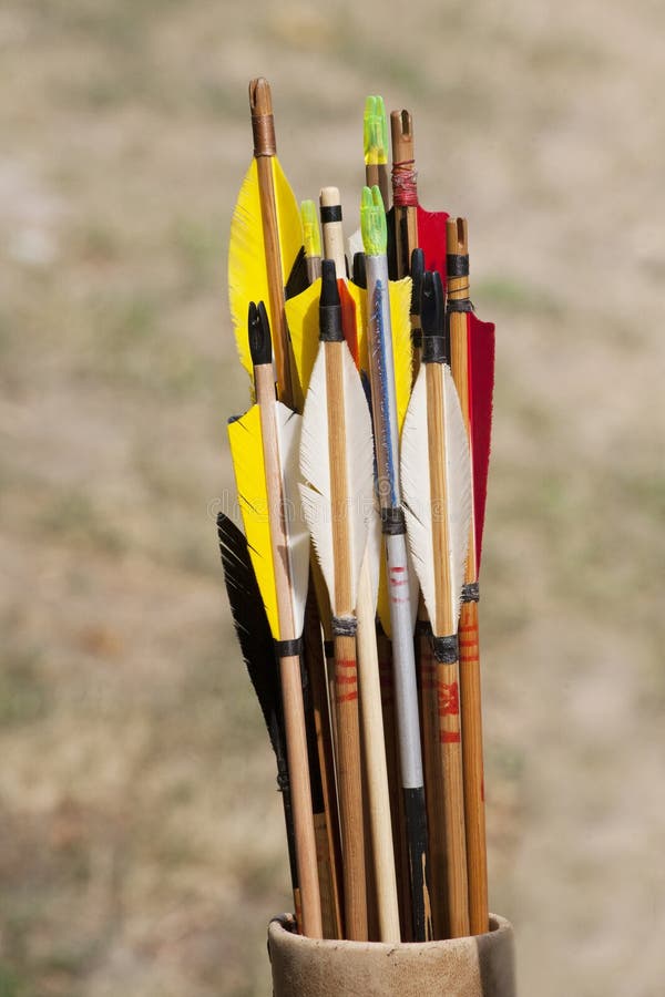 Brand New Arrows In The Quiver Stock Image - Image of outdoors ...