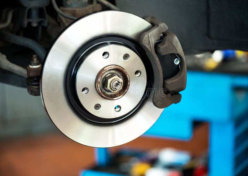 Brand New Brake Disc on Car Stock Image Image of wheel, friction