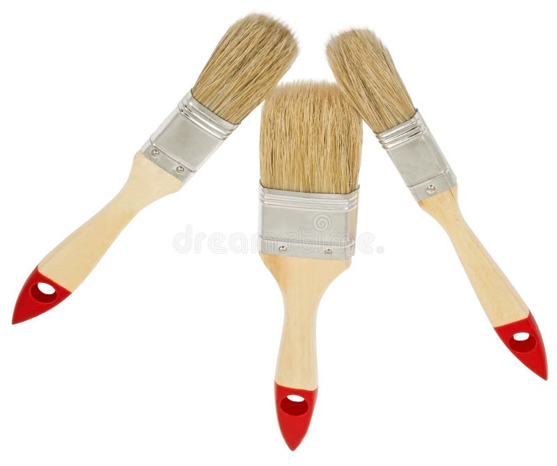 Brand new paint brush stock image. Image of white, housework 93035879