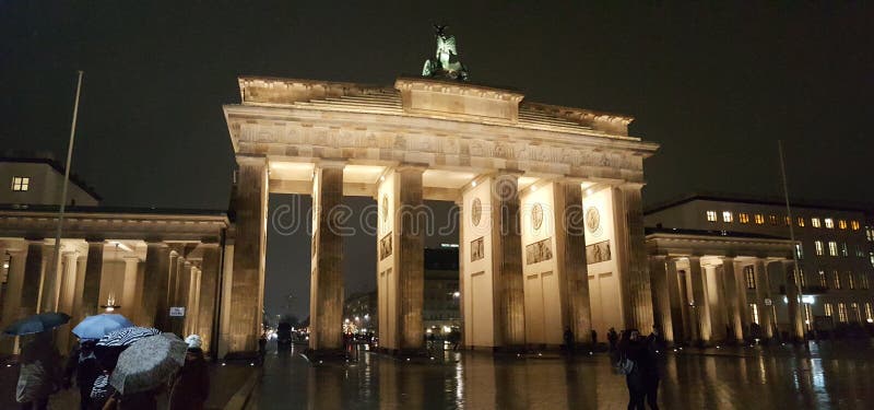 Brandenburg Gate Berlin December 2016 stock photography Brandenburg Gate Berlin December 2016 stock photography