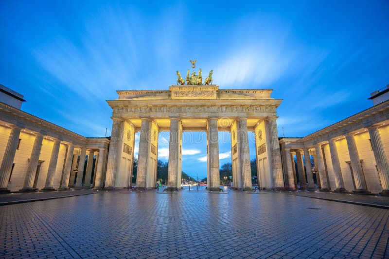 The Brandenburg Gate monument in Berlin city, Germany stock photography The Brandenburg Gate monument in Berlin city, Germany stock photography