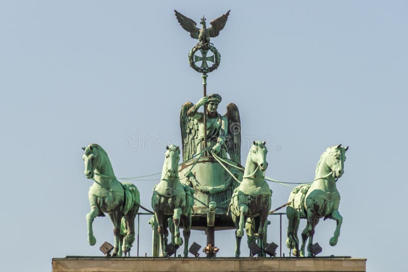 Brandenburg Gate Quadriga Stock Image Image Of Angel