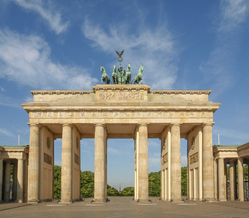 Brandenburger Tor Berlin stock photo. Image of landmark - 46039962