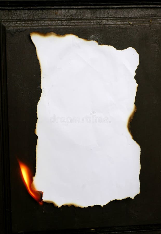 Brandend papier royalty-vrije stock foto