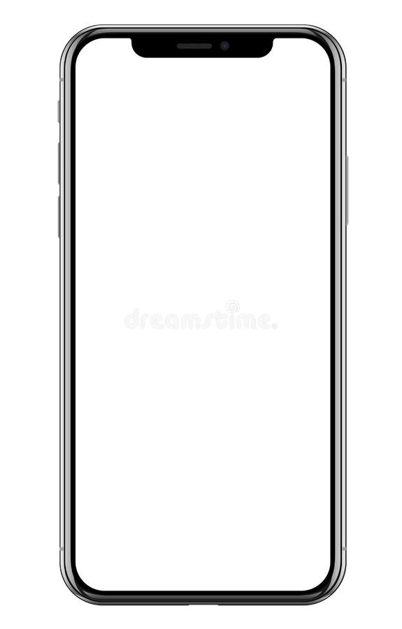 Brandnew realistyczny telefonu komórkowego czerni smartphone w Jabłczanym iPhone X