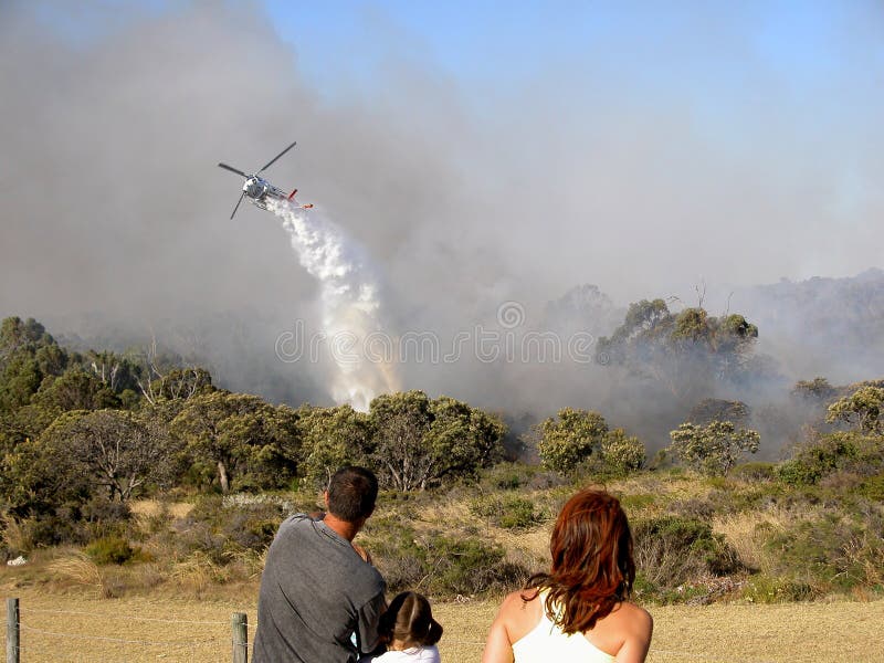 A bushfire located in North Beach, Perth, Western Australia. December 31, 2005. A bushfire located in North Beach, Perth, Western Australia. December 31, 2005.