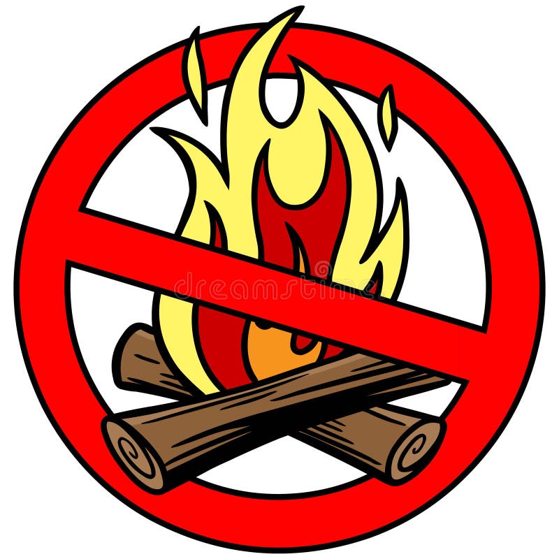 A vector illustration of a Fire Ban sign. A vector illustration of a Fire Ban sign.