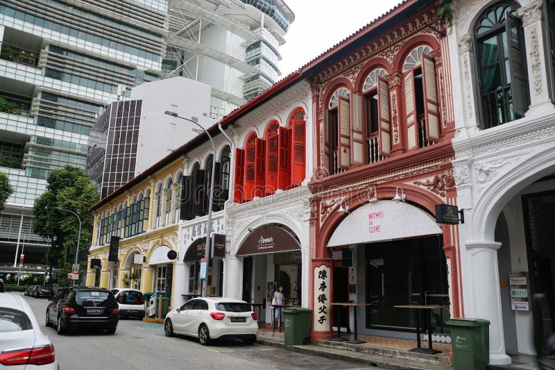 Bras basah σιγκαπούρη 18 φεβρουαρίου 2023 τα πολύχρωμα μαγαζιά της παλιάς σειράς