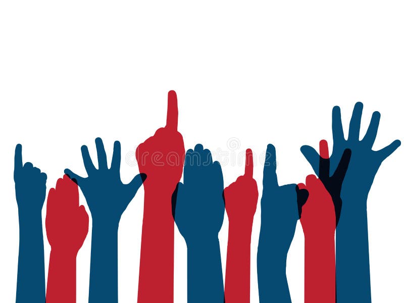 Bras de vote illustration stock Bras de vote illustration stock
