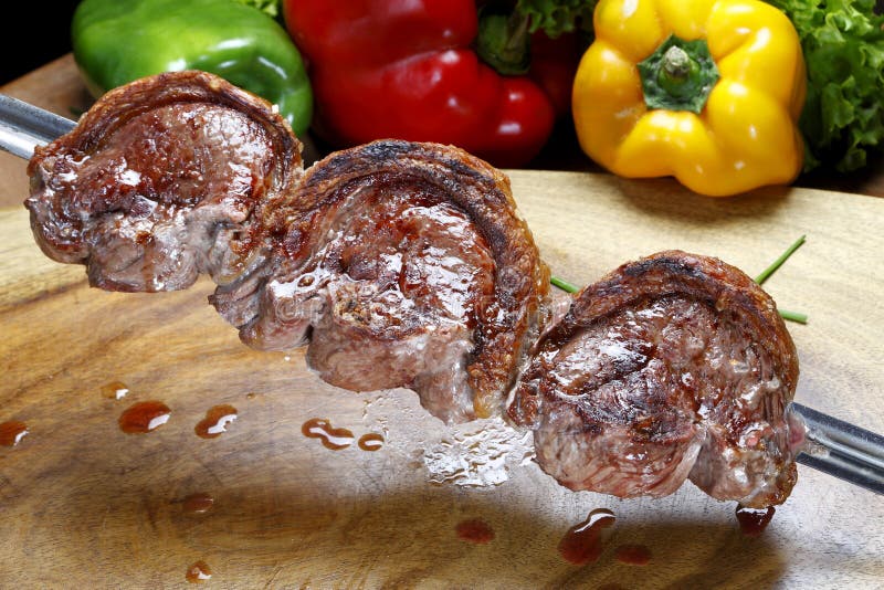 Picanha no espeto imagem de stock. Imagem de cozinhado - 60174573