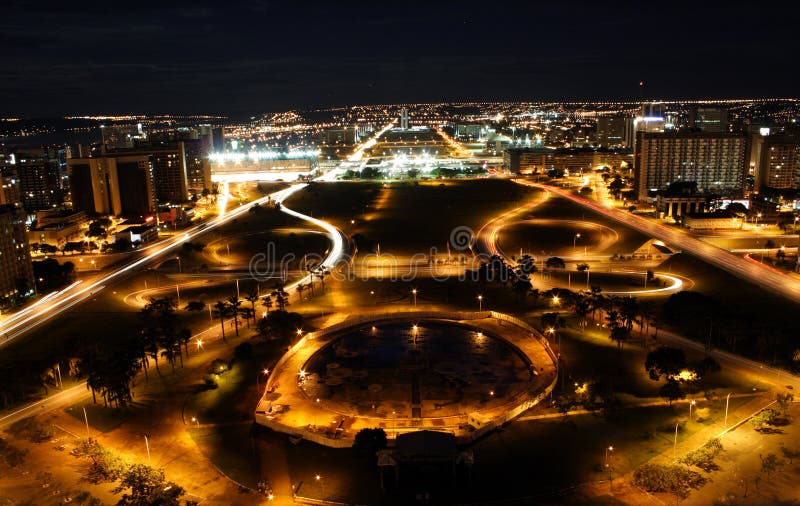Congress Building at Night Brasilia Brazil Editorial Image Image of