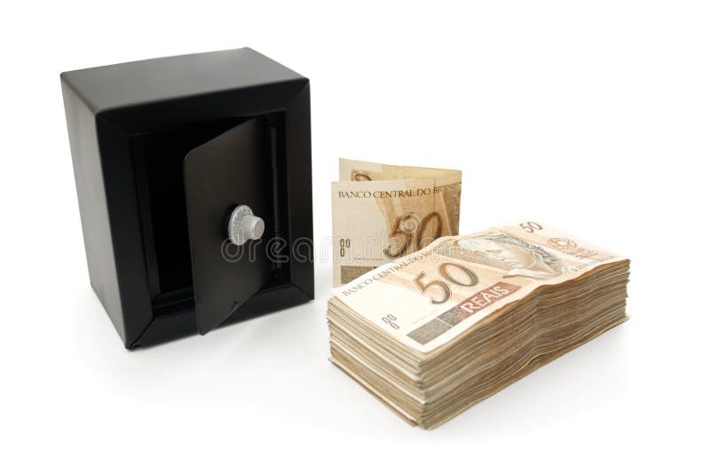Brasilianisches Geld gespart stockfotos Brasilianisches Geld gespart stockfotos