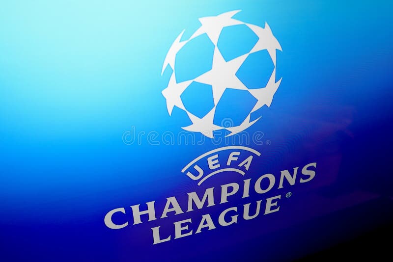 May 6, 2024, Brazil. In this photo illustration, the UEFA Champions League logo is displayed on a TV screen. May 6, 2024, Brazil. In this photo illustration, the UEFA Champions League logo is displayed on a TV screen