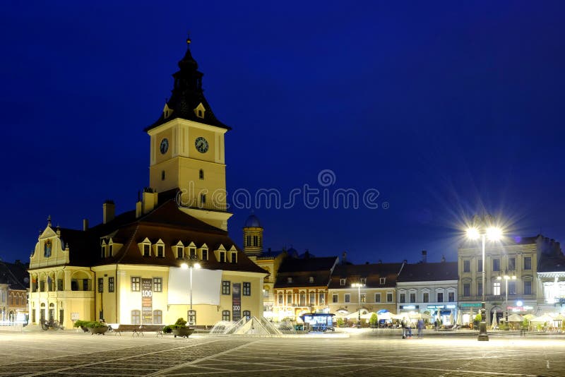 Brasov Council Square editorial stock image. Image of piata 243932709