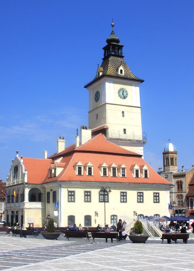 Brasov Rathaus lizenzfreie stockfotografie Brasov Rathaus lizenzfreie stockfotografie