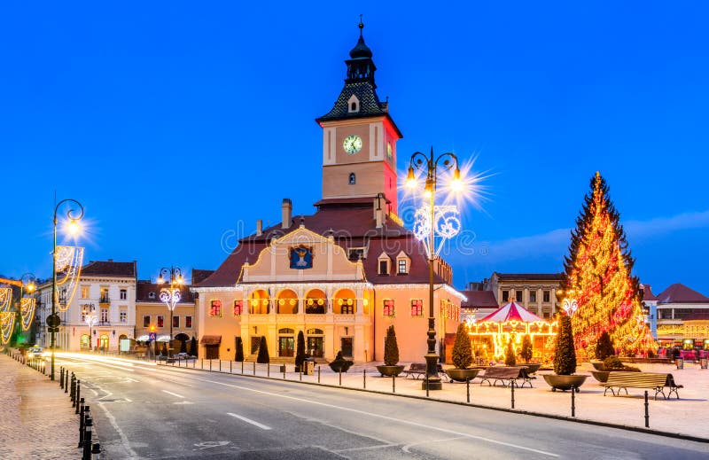 Christmas Market, Brasov, Transylvania, Romania royalty free stock photos Christmas Market, Brasov, Transylvania, Romania royalty free stock photos
