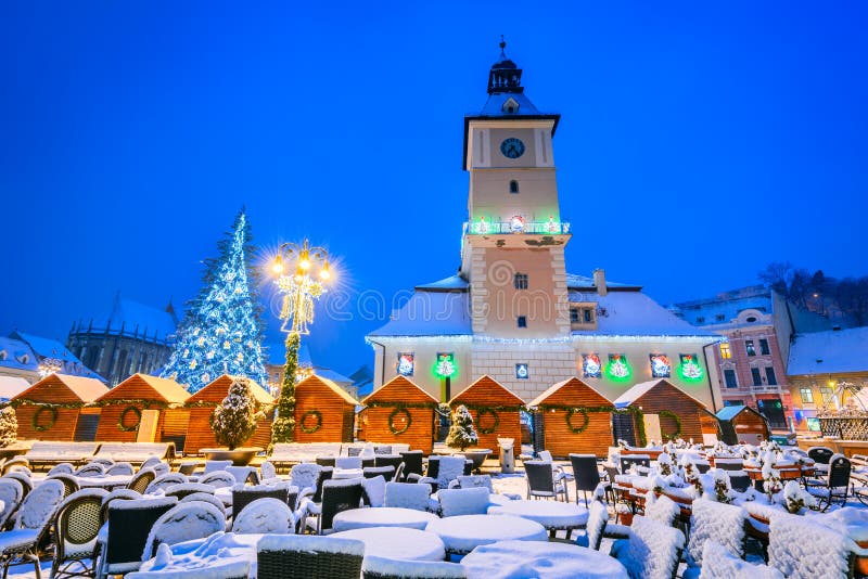 Accustomed to Outside Habitual Brasov, Romania, Christmas Market in Transylvania, Europe Editorial Stock  Photo - Image of night, medieval: 108891778