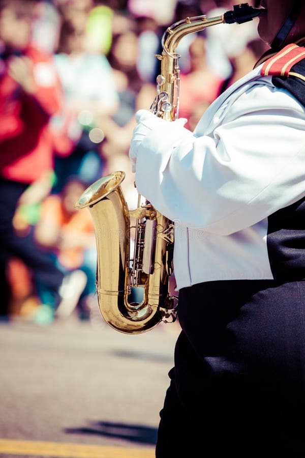 Brass band parade stock image. Image of artist, brass 40037623