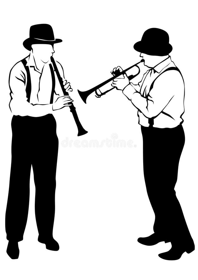 Brass band three stock vector. Illustration of performer 137649826