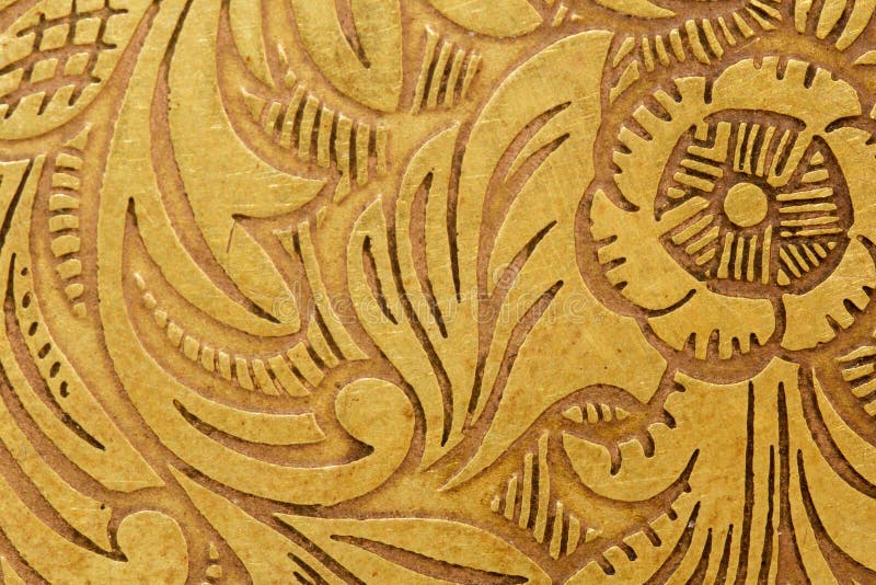 Brass with engraving stock photo. Image of decoration 22756328