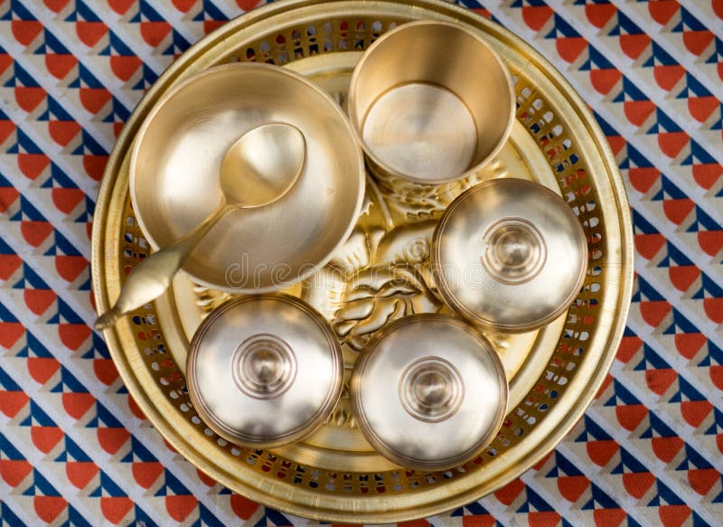 Brass Food Dispenser for Bar Stock Image Image of making, drink