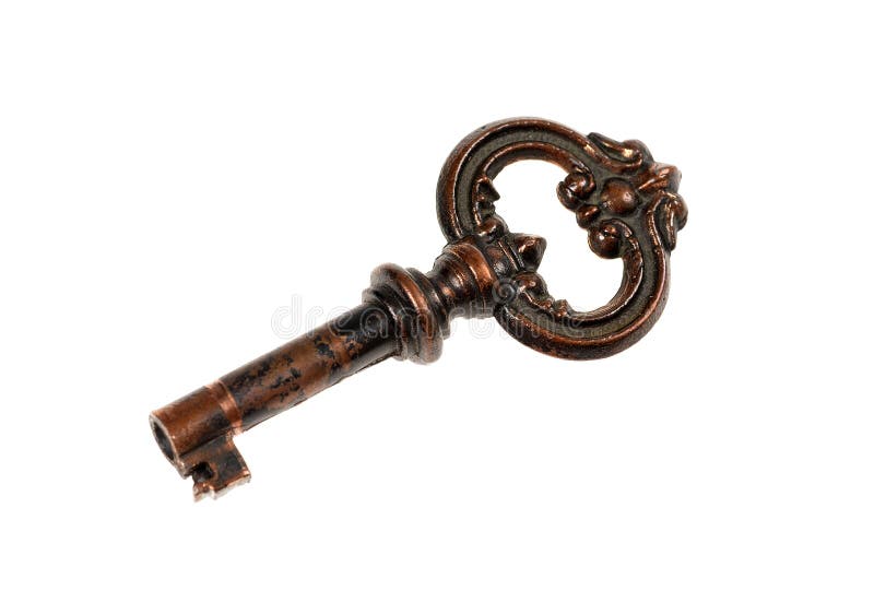 Brass key stock photo. Image of start, move, ornate, estate 54674190