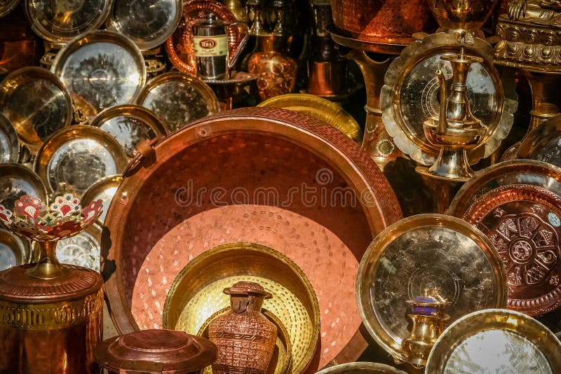 Traditional Nepalese Pots Pans Stock Photos Free & RoyaltyFree Stock