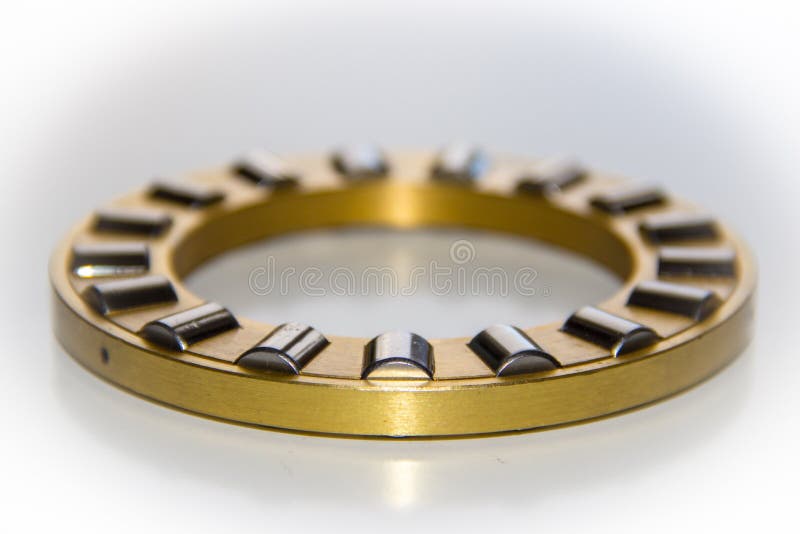 Brass Roller Cage of a Thrust Roller Bearing Stock Photo Image of