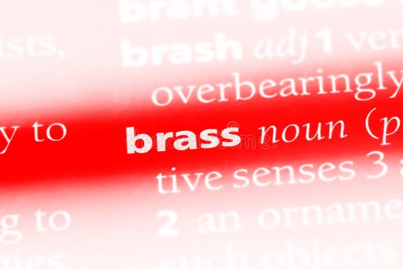Brass stock photo. Image of brass, word, info, idea 114413194