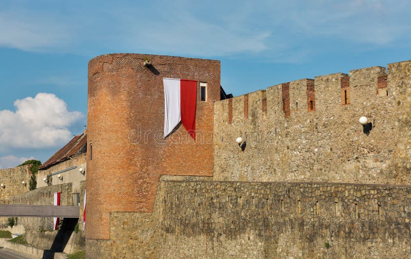 Bratislava ancient city walls, Slovakia.