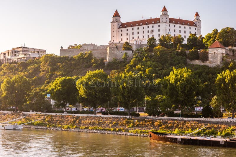 Bratislava castle in capital city of Slovak republic.